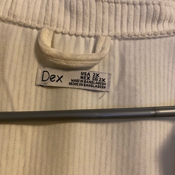 Dex Corduroy Jacket Cream Size 2X - Picture 2 of 3